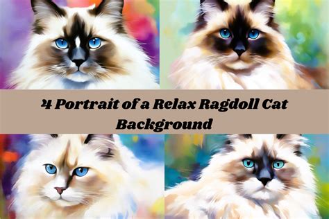 Portrait Of A Relax Ragdoll Cat Graphic By Cycynms Creative Fabrica