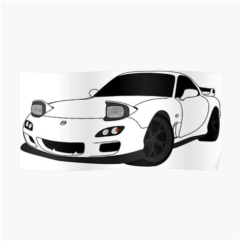 Rx7 Poster For Sale By Classicauto Redbubble