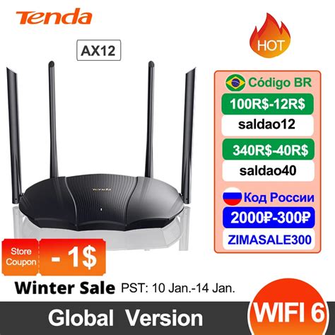 Tenda Enrutador Wifi Inal Mbrico Ax Ax Repetidor Wifi De Doble