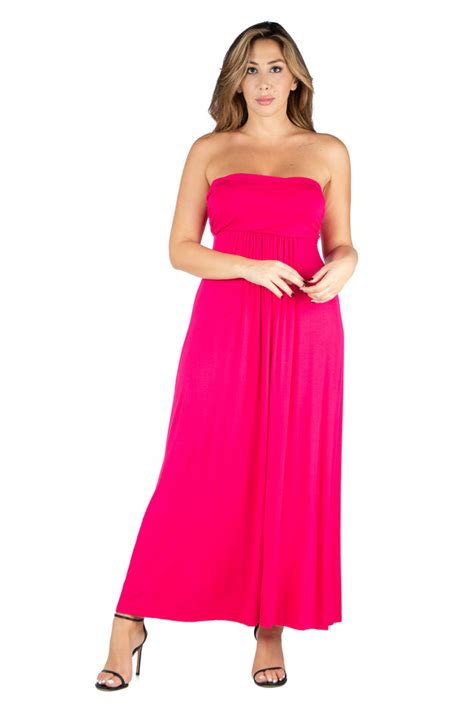 Plus Size Strapless Maxi Dress Brylane Home