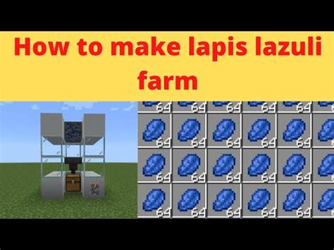 How To Make Unlimited Lapis Lazuli Farm In Minecraft Deadshot Gaming