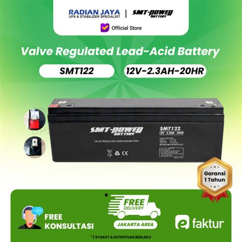 Jual Baterai Aki Kering Smt Power Smt122 Vrla 12v 23ah Jakarta