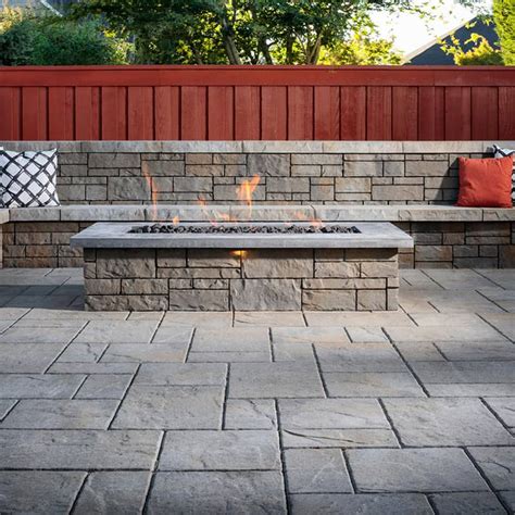 Lafitt Rustic Slab 3pcs Slate Textured Concrete Pavers Belgard