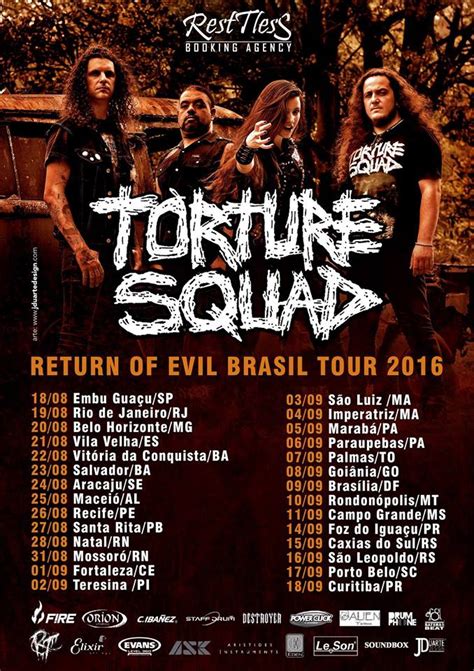 Veia Metal Torture Squad Nova Turn Pelo Brasil