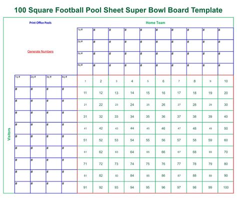 Free Printable Football Pool Sheets Printable Word Searches