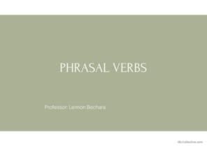 6 Phrasal Verbs General Grammar Practice Grammar Practice