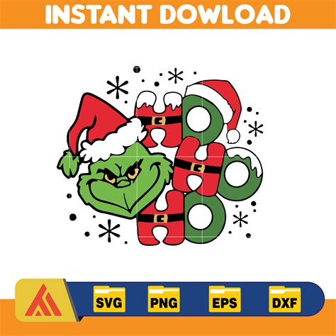 The Grinch Svg Layered Item Clipart Cricut Digital Vector Inspire Uplift