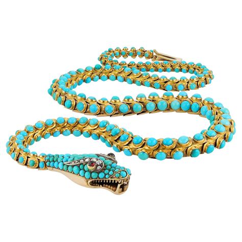 Antique Mid Victorian Persian Turquoise Necklace At 1stdibs Victorian Turquoise Necklace