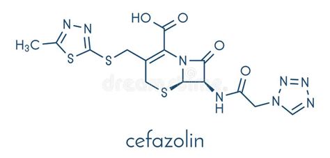 Cefazolin Antibiótico Molécula Cefalosporina De Primera Generación