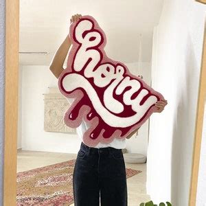 Melting Horny Tufted Rug Fluffy Soft Tuft Wall Hanging Etsy