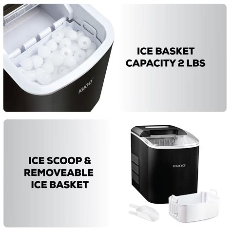 Igloo IGLICEB26BK 26 Pound Automatic Portable Countertop Ice Maker