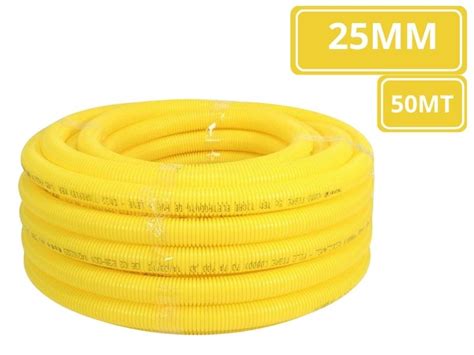 TUBO CORRUGADO AMANCO AMARELO 25MM 50MT Casa Cardão