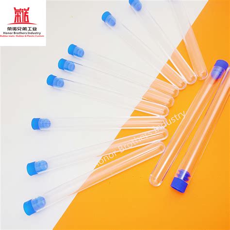 20ml Hard Plastic Sample Collection Test Tube Graduated Transport Tube