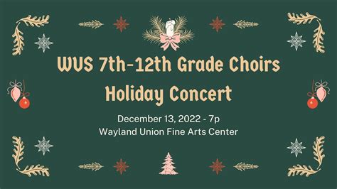 Wus 7th 12th Grade Choirs Holiday Concert 2022 Youtube