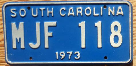 1973 South Carolina exc- | Automobile License Plate Store: Collectible ...