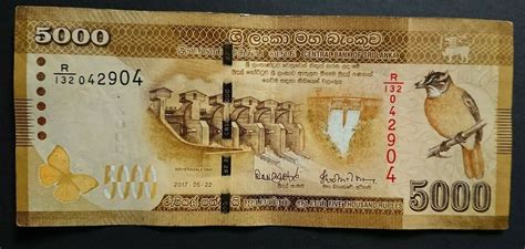 Sri Lanka 5000 Rupees Colorful Great Imagery Uncirculated Notes Ebay