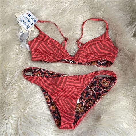 Billabong Reversible Bikini Nwt Gem