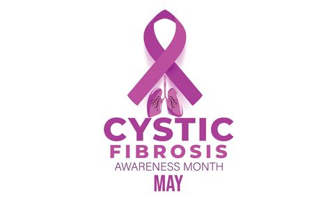 Cystic Fibrosis Awareness Month Background Banner Card Poster