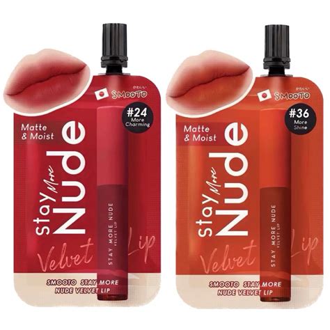 Smooto Stay More Nude Velvet Lip G Envelope Type Shopee Philippines