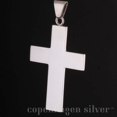 Vintage Sterling Silver Cross Pendant | Copenhagen Silver