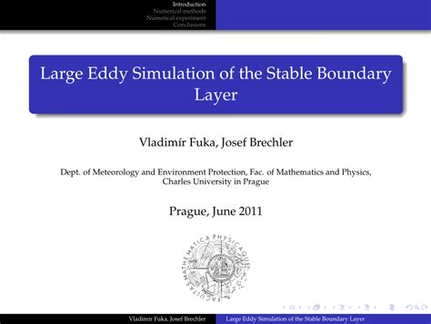 Pdf Large Eddy Simulation Of The Stable Boundary Layer