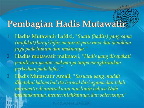 Contoh Hadits Mutawatir Lafzi Dan Maknawi Widi Utami