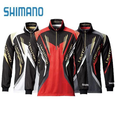 2017 Shimano Men Fishing Shirt Quick dry Ice Cool Zipper Men Fishing ...