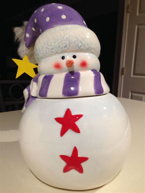 Pin By Darlene Rowley On Snowmen Cookie Jar Collection Christmas