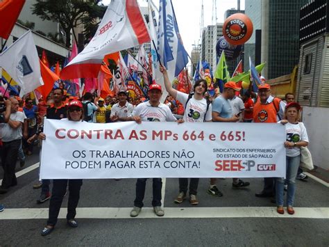 Seesp Marca Presen A Em Manifesta O Das Centrais Sindicais