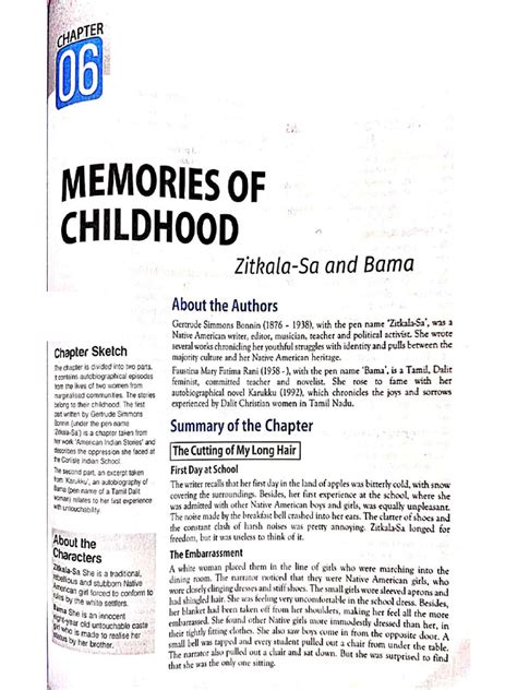 Memories of Childhood | PDF