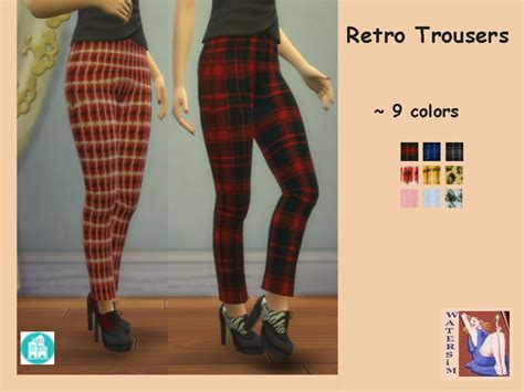 The Sims Resource Ws Retro Trousers