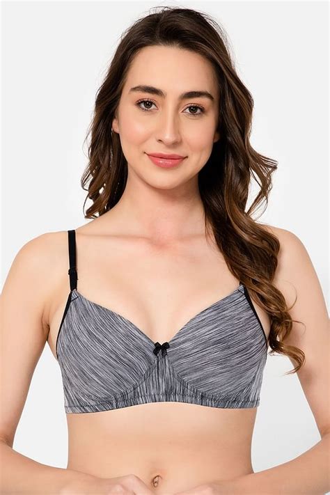 Buy Padded Non Wired Full Cup Multiway T Shirt Bra In Grey Melange Online India Best Prices