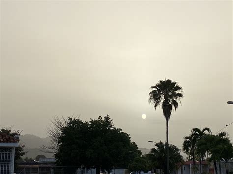 Una Enorme Nube De Polvo Procedente Del Sahara Cubre El Caribe Diario