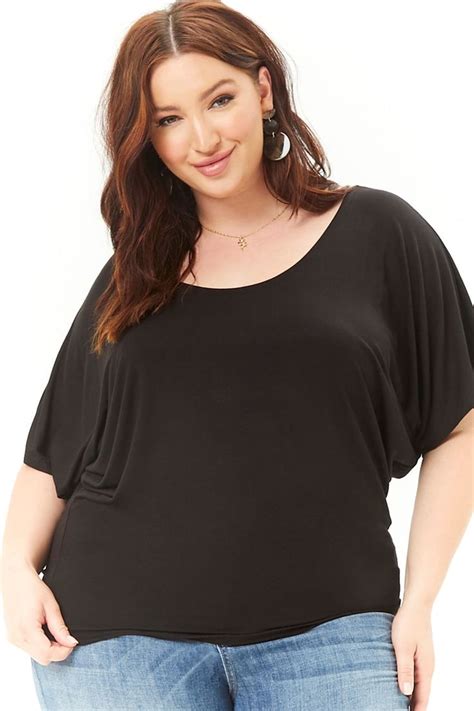 Plus Size Dolman Sleeve Top Fashion V Neck Forever21 Tops