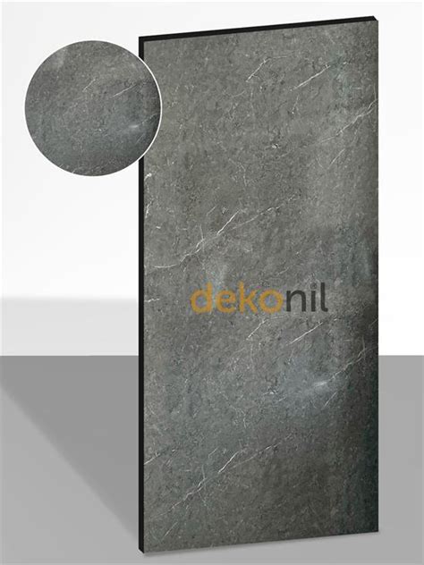 Black Gray Mermer Desenli Pvc Duvar Paneli Cm Dekonil