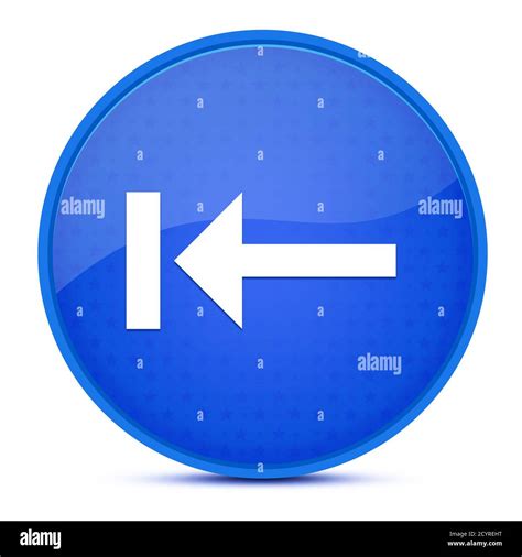 Back Aesthetic Glossy Blue Round Button Abstract Illustration Stock