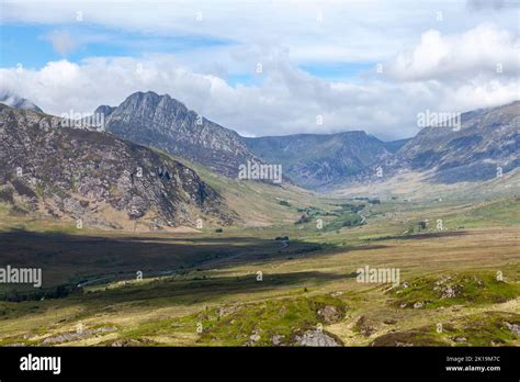 Tryfan And The Glyderau Part Of The Mountain Ranges That Tower Above