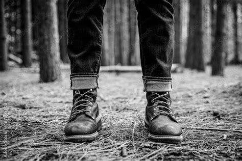 Hiking Boots Stock Photo | Adobe Stock