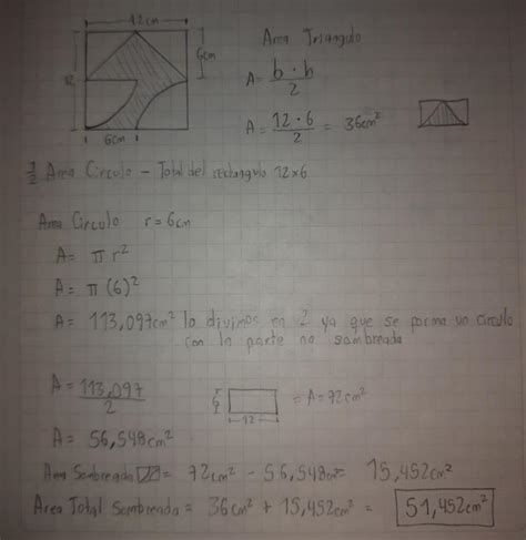 Calcular El Rea De La Siguiente Regi N Sombreada Abcd Es Un Cuadrado