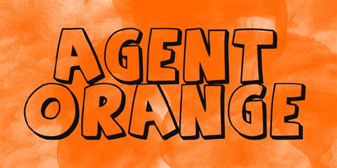 Download Agent Orange font | fontsme.com