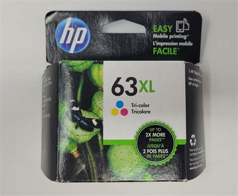 Hp 63xl Tri Color Original Ink Cartridge F6u63an Oem Genuine New 889296267416 Ebay