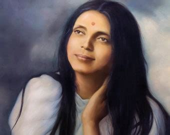 Sri Anandamayi Ma Portrait I Bless You Professional Print On