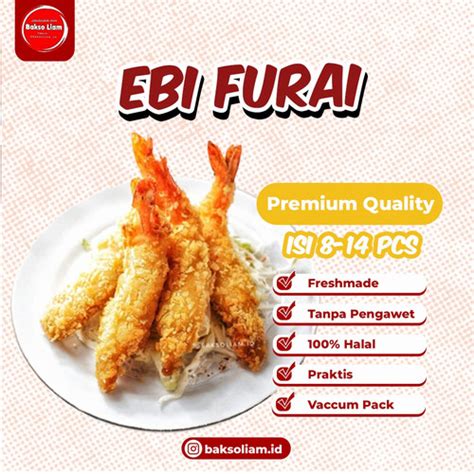 Jual Ebi Furai Ebi Fry Tempura Udang Roti Crispy Bento Shrimp Fry