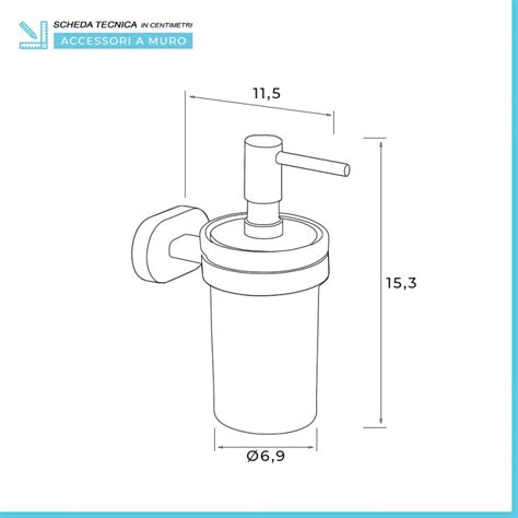 Dispenser Sapone Liquido A Muro Gedy Serie Bernina In Acciaio Inox