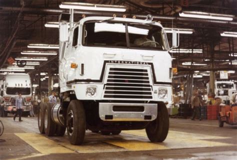 International Transtar Eagle Truck Driving Off The Assembly Line