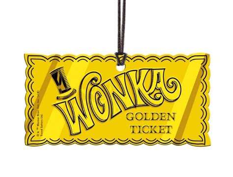 Willy Wonka Chocolate Golden Ticket