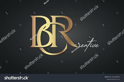 Luxury Letters Bcs Golden Logo Icon Premium Royalty Free Stock Vector