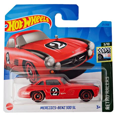 Samochodzik Mattel HKH02 Hot Wheels Mercedes Benz 300 SL 074299057854 Cena Opinie