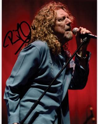 Led Zeppelin Robert Plant Signed Photograph RR Auction