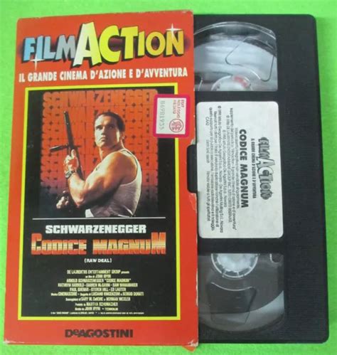 VHS FILM CODICE MAGNUM Arnold Schwarzenegger 1995 DE AGOSTINI F165